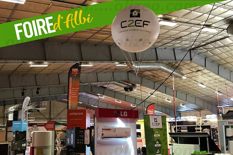 ballon c2cf à la foire d'albi