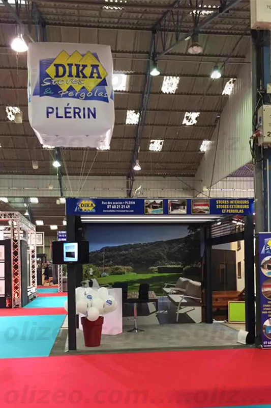 cube publicitaire helium dika