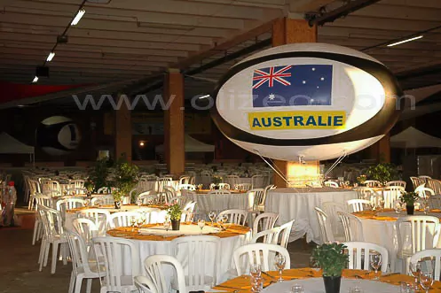 ballon de rugby pour l'équipe d'australie