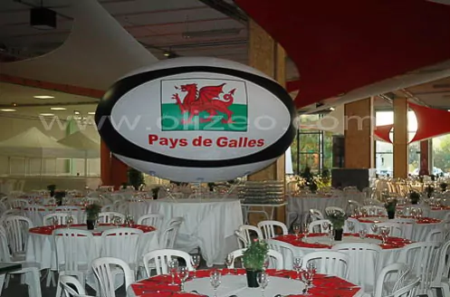 ballon géant de rugby pays de galles