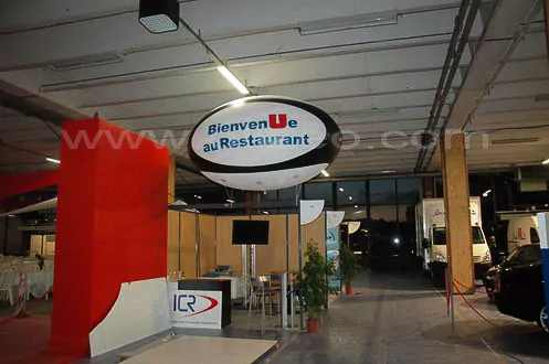 ballon ovale helium restaurant super u