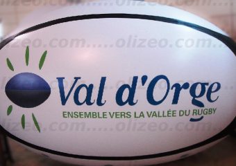 ballon de rugby val d'orge publicitaire