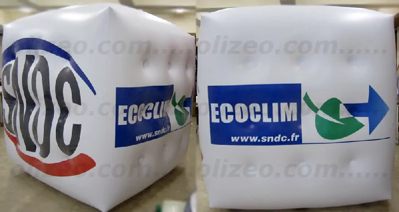 cube publicitaire ecoclim