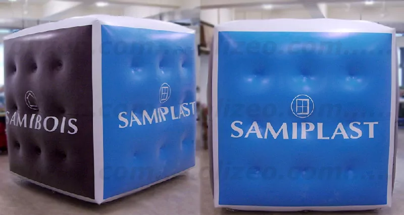 cube publicitaire helium samiplast