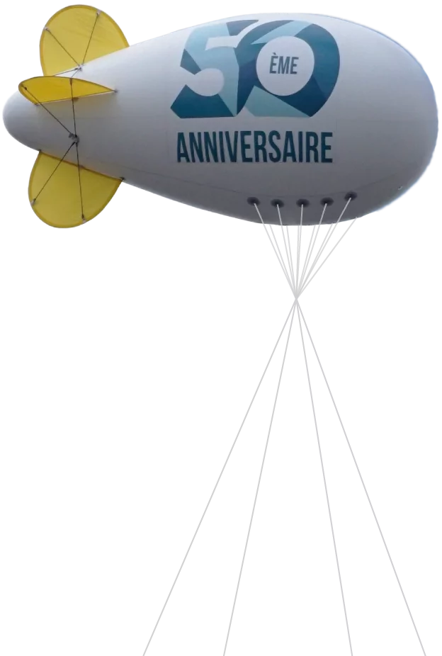 ballon dirigeable 6 m 50 ans anniversaire