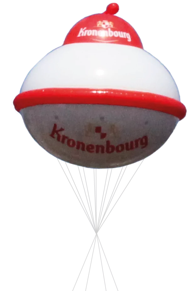 soucupe volante kronenbourg gonflée à l'hélium