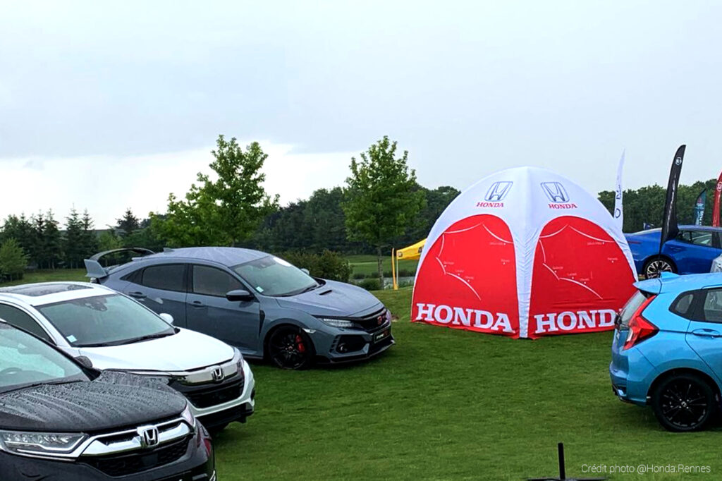 Tente à air captif 3 m x 3 m -autoshow golf cap malo 2019 (2) honda