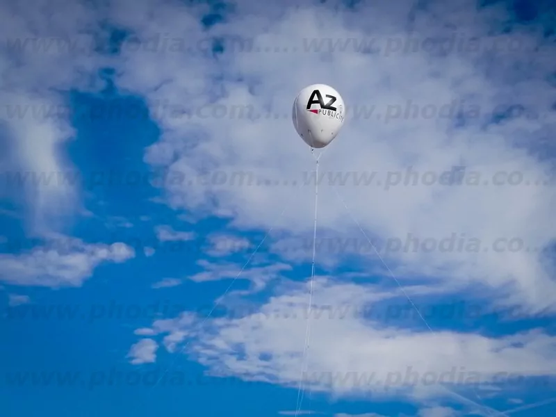 Montgolfière hélium AZ, blanc