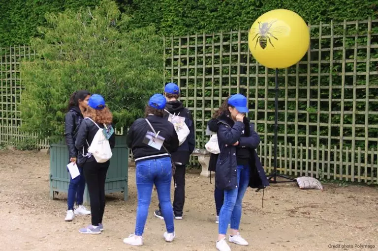 Ballon publicitaire sur trépied 80cm jaune, Versaille