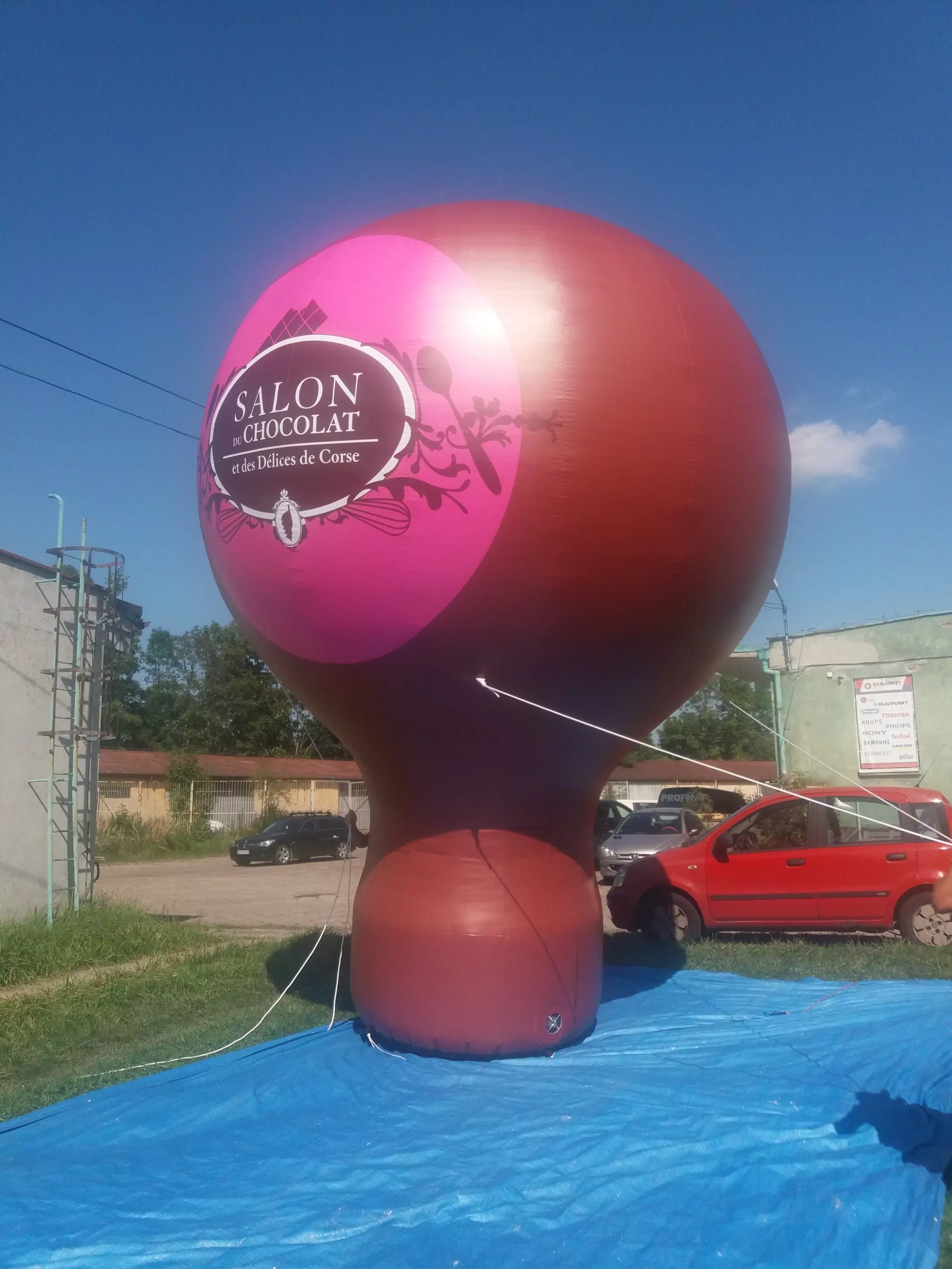 Montgolfière salon chocolat bastia, rose