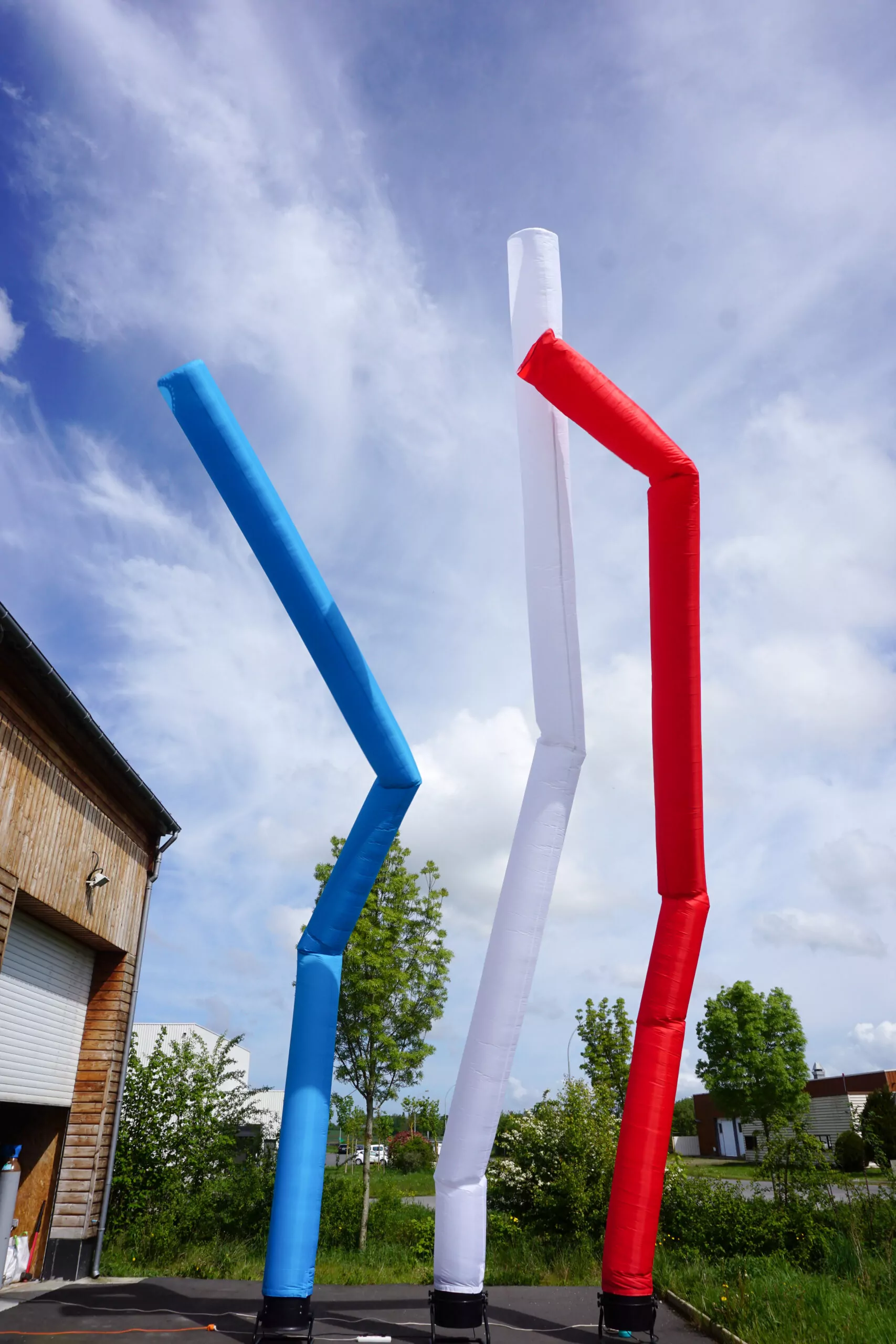 skydancers bleu blanc rouge, publicitaire
