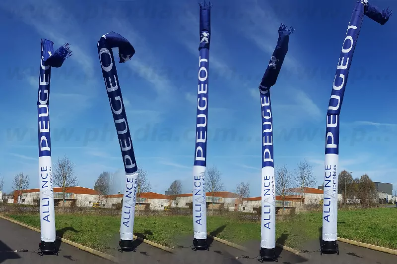 tube publicitaire gonflable peugeot tarbes