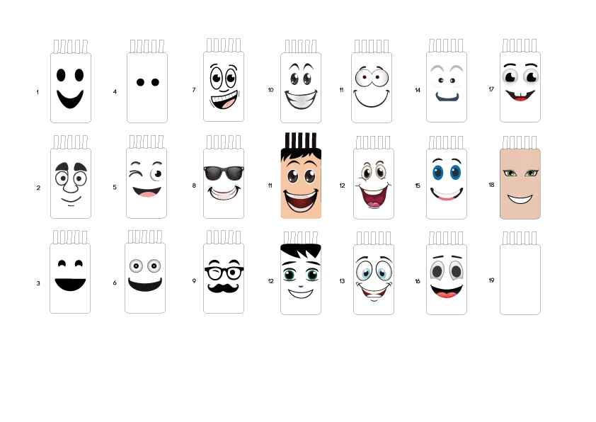 exemple de visage de skydancer