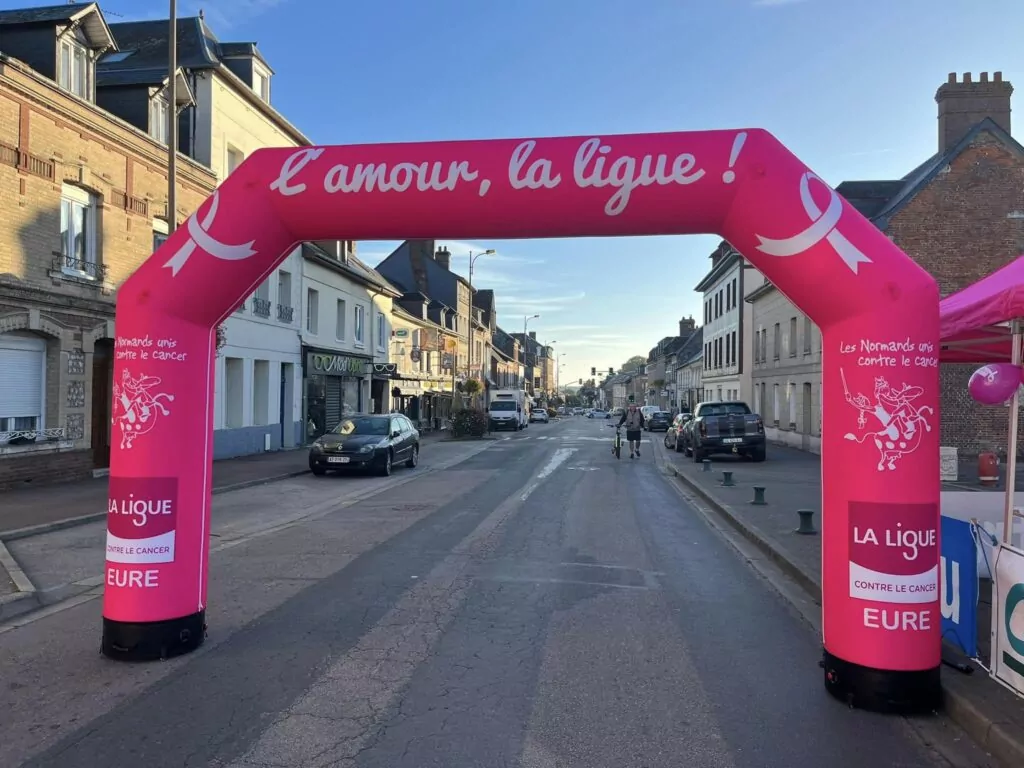 arche gonflable étanche ligue cancer 4m